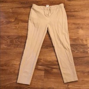 Khaki ankle pants